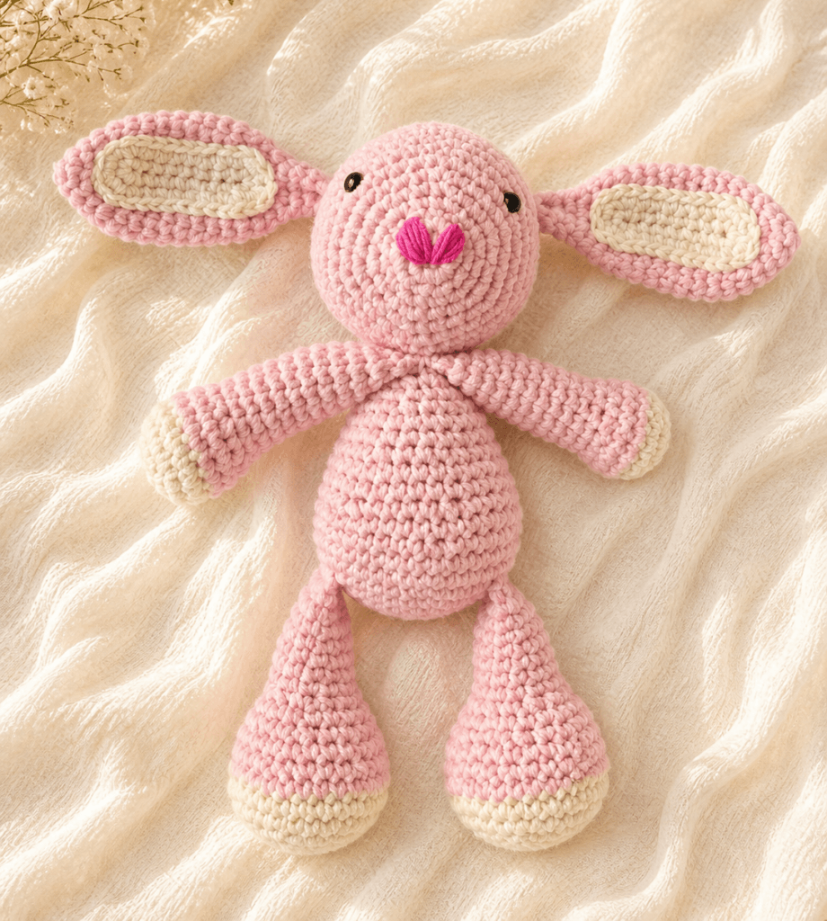 Tiny Bear | LovelyLoops pink bunny