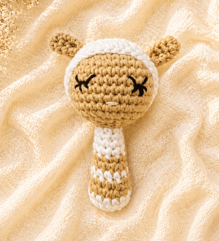 Velvet Bunny | LovelyLoops lamb rattle